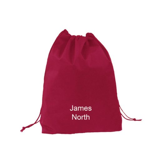 MAROON DRAWSTRING BAG