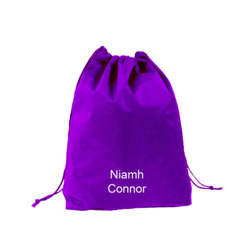 PURPLE DRAWSTRING BAG