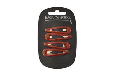 MAROON HAIRCLIPS 4 PACK