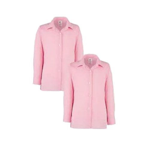 PINK AND WHITE STRIPE REVER BLOUSE LS