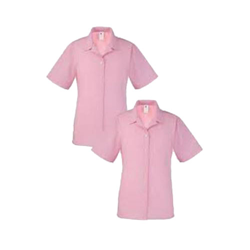 PINK AND WHITE STRIPE BLOUSE SS