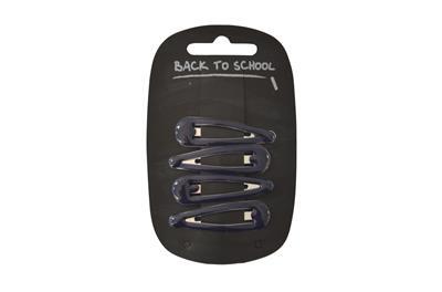NAVY HAIRCLIPS 4 PACK