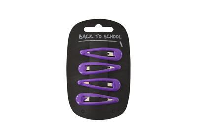 PURPLE HAIRCLIPS 4 PACK