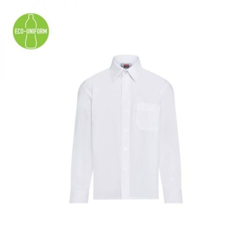 DL80 ECO L/S SHIRT WHITE (2PK)