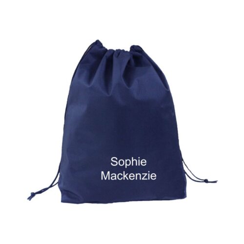 NAVY DRAWSTRING BAG