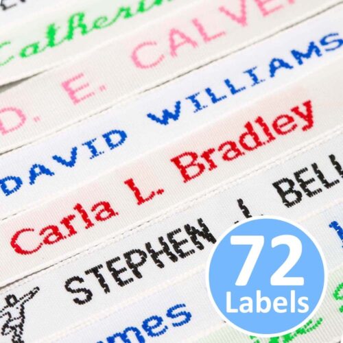 72 WOVEN LABELS 8MM HIGH (ONLINE)