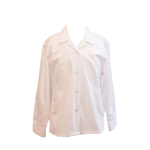 ST GEORGE'S COLLEGE LS WHITE REVER BLOUSE