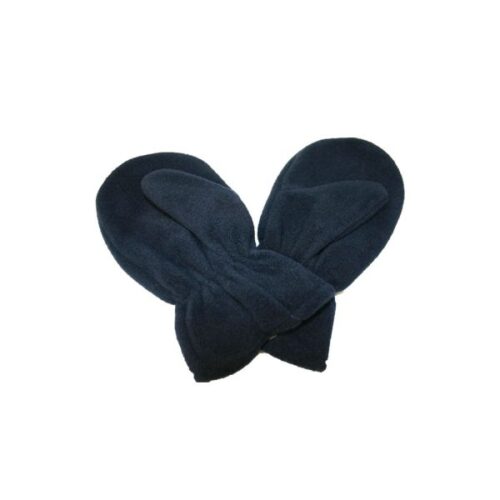 BLACK FLEECE MITTENS