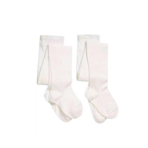 TIGHTS WHITE TWIN- COTTON
