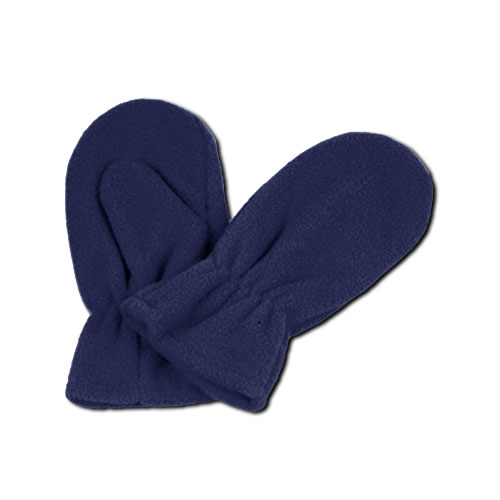 NAVY FLEECE MITTENS