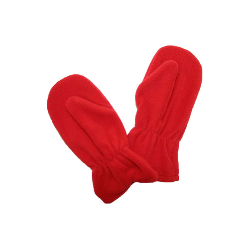 RED FLEECE MITTENS
