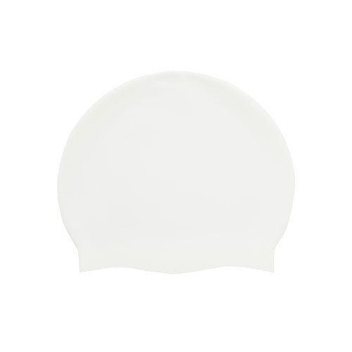 WHITE SILICONE SWIMHAT