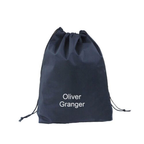 BLACK DRAWSTRING BAG