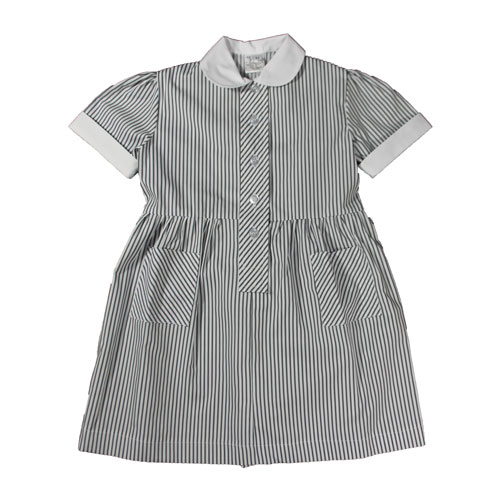 GREY/WHITE SUMMER DRESS