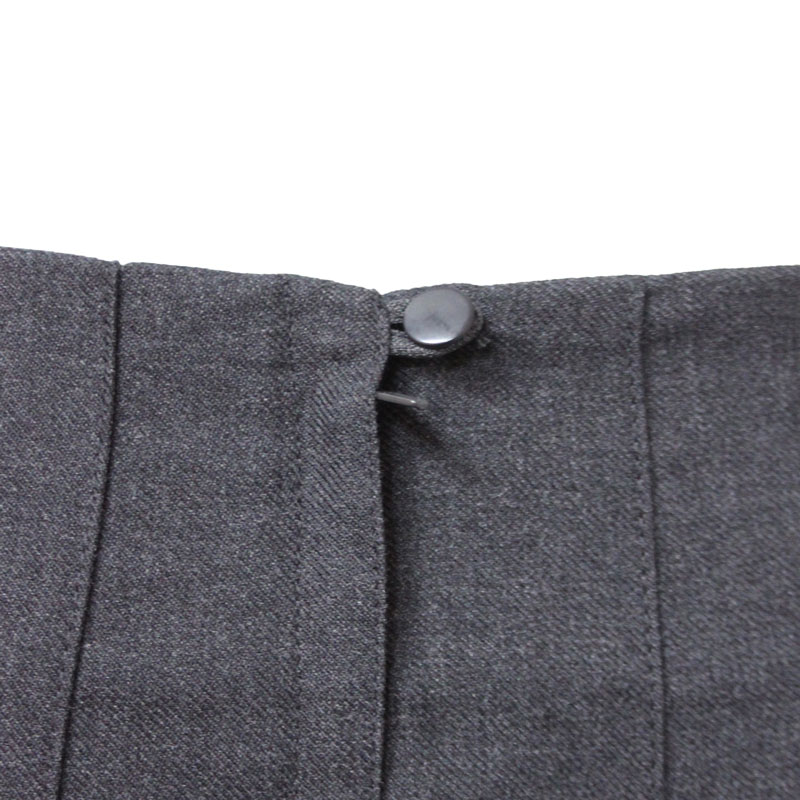 GREY JUNIOR STITCH PLEAT SKIRT