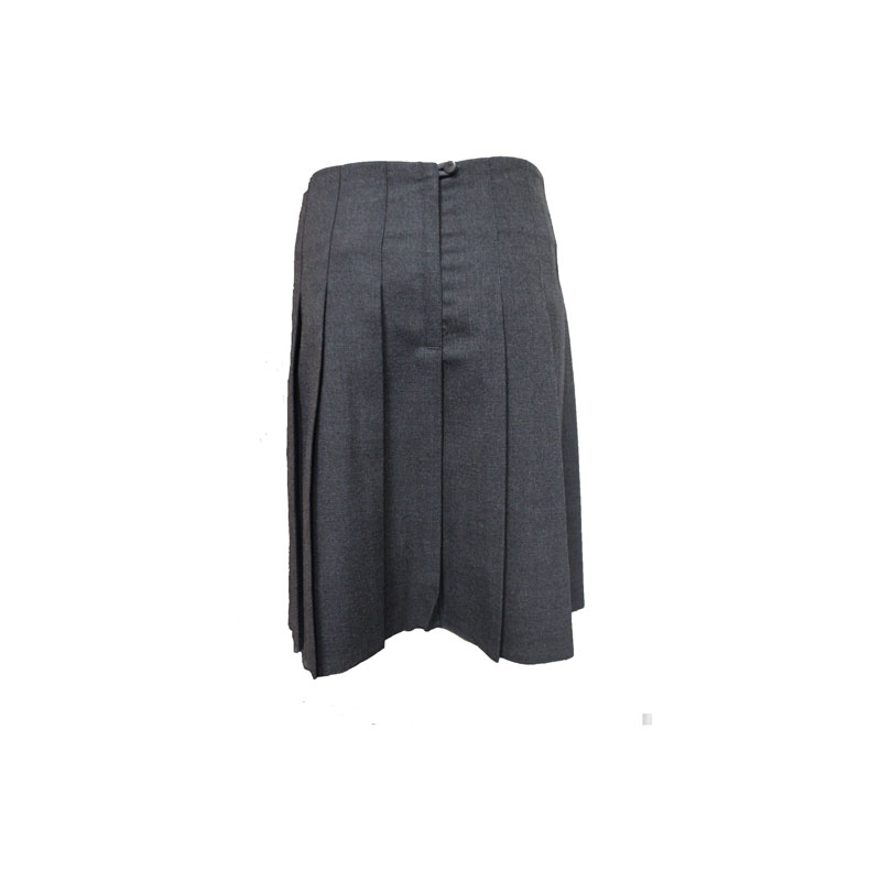 GREY JUNIOR STITCH PLEAT SKIRT