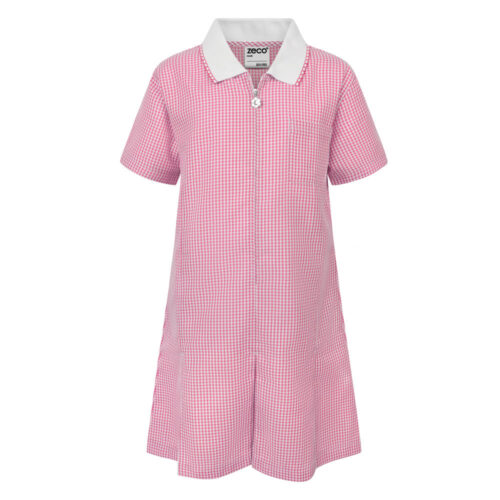 PINK GINGHAM SUMMER DRESS