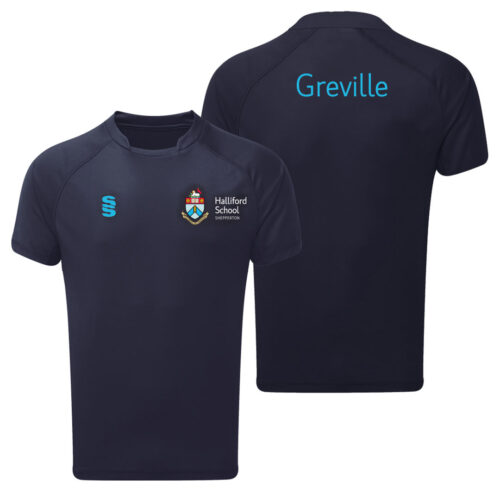 HALLIFORD SCHOOL PE SHIRT- LADIES- GREVILLE