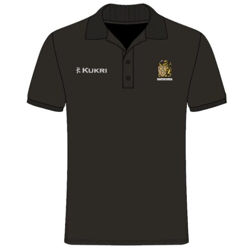 HAMPTON SENIOR BLACK POLO SHIRT